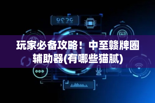 玩家必备攻略！中至赣牌圈辅助器(有哪些猫腻)