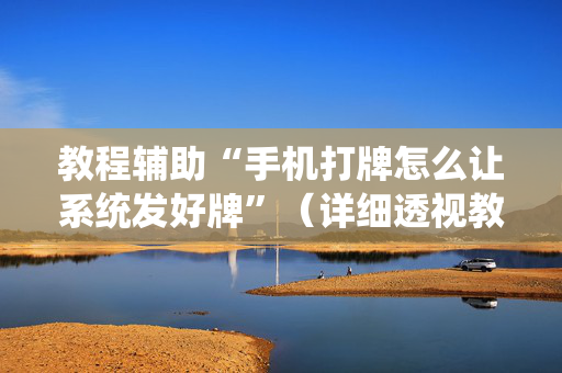 教程辅助“手机打牌怎么让系统发好牌”（详细透视教程）-哔哩哔哩