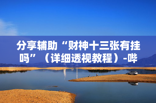 分享辅助“财神十三张有挂吗”（详细透视教程）-哔哩哔哩