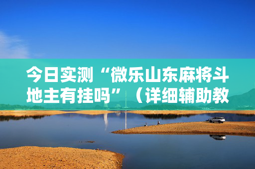 今日实测“微乐山东麻将斗地主有挂吗”（详细辅助教程）-哔哩哔哩