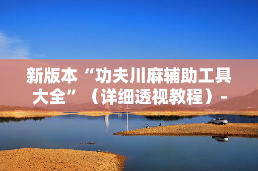 新版本“功夫川麻辅助工具大全”（详细透视教程）-哔哩哔哩