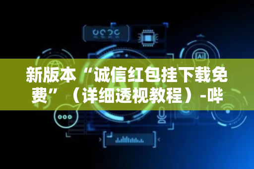 新版本“诚信红包挂下载免费”（详细透视教程）-哔哩哔哩