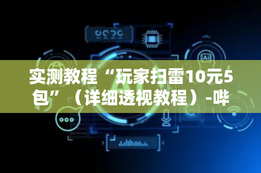 实测教程“玩家扫雷10元5包”（详细透视教程）-哔哩哔哩