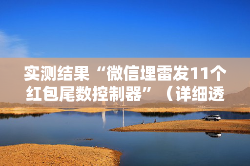 实测结果“微信埋雷发11个红包尾数控制器”（详细透视教程）-哔哩哔哩