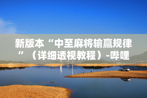 新版本“中至麻将输赢规律”（详细透视教程）-哔哩哔哩