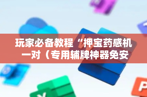 玩家必备教程“押宝药感机 一对（专用辅牌神器免安装）
