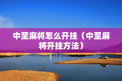 中至麻将怎么开挂（中至麻将开挂方法）