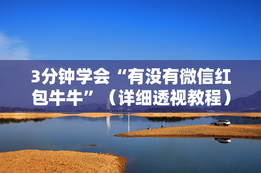 3分钟学会“有没有微信红包牛牛”（详细透视教程）-哔哩哔哩