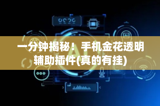 一分钟揭秘！手机金花透明辅助插件(真的有挂)