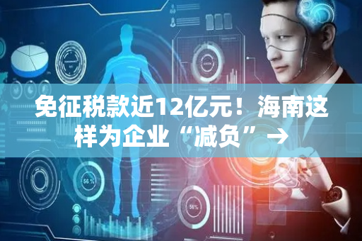免征税款近12亿元！海南这样为企业“减负”→