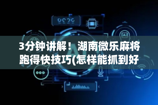 3分钟讲解！湖南微乐麻将跑得快技巧(怎样能抓到好牌)