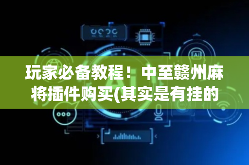玩家必备教程！中至赣州麻将插件购买(其实是有挂的)