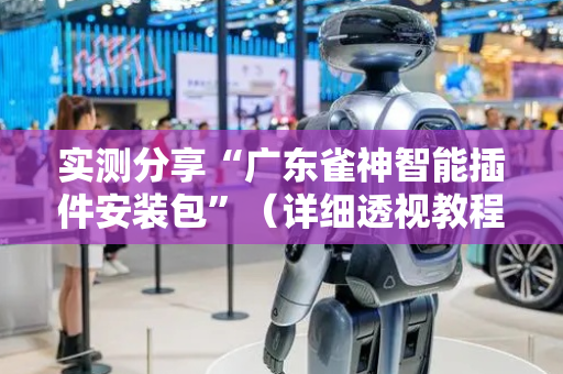 实测分享“广东雀神智能插件安装包”（详细透视教程）-哔哩哔哩