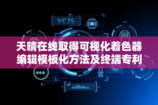 天晴在线取得可视化着色器编辑模板化方法及终端专利