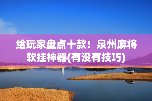 给玩家盘点十款！泉州麻将软挂神器(有没有技巧)