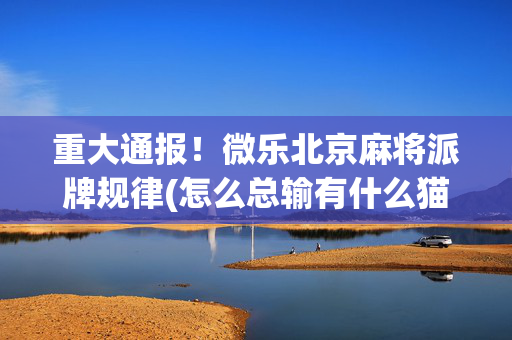 重大通报！微乐北京麻将派牌规律(怎么总输有什么猫腻)