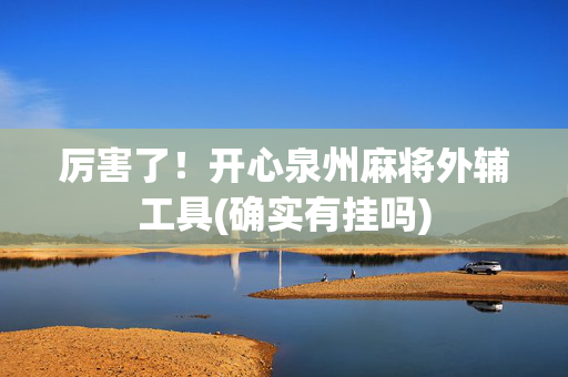 厉害了！开心泉州麻将外辅工具(确实有挂吗)