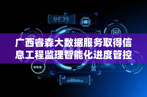广西睿森大数据服务取得信息工程监理智能化进度管控方法及系统专利