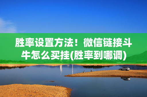 胜率设置方法！微信链接斗牛怎么买挂(胜率到哪调)