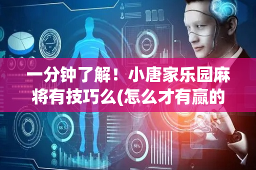 一分钟了解！小唐家乐园麻将有技巧么(怎么才有赢的几率)