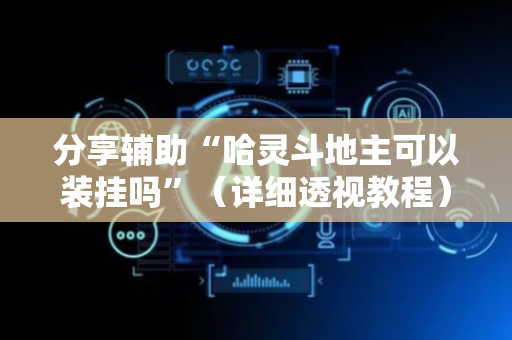 分享辅助“哈灵斗地主可以装挂吗”（详细透视教程）-哔哩哔哩