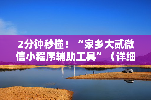 2分钟秒懂！“家乡大贰微信小程序辅助工具”（详细辅助教程）-哔哩哔哩