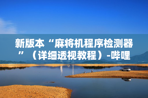 新版本“麻将机程序检测器”（详细透视教程）-哔哩哔哩