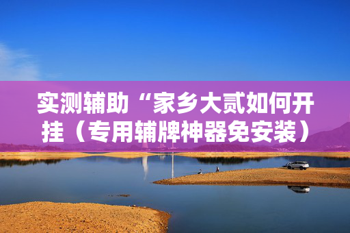 实测辅助“家乡大贰如何开挂（专用辅牌神器免安装）