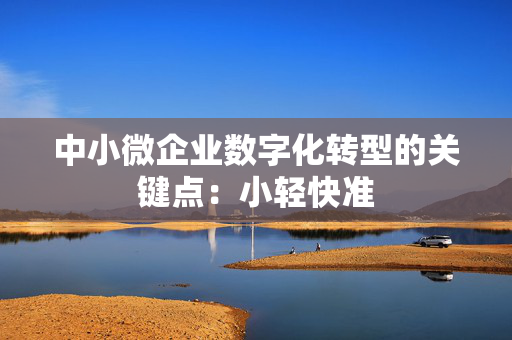 中小微企业数字化转型的关键点：小轻快准