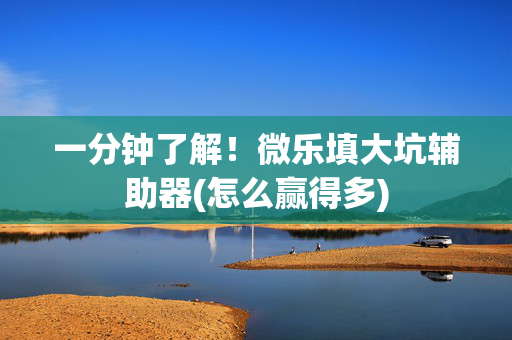 一分钟了解！微乐填大坑辅助器(怎么赢得多)