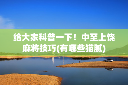 给大家科普一下！中至上饶麻将技巧(有哪些猫腻)