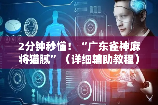 2分钟秒懂！“广东雀神麻将猫腻”（详细辅助教程）-哔哩哔哩