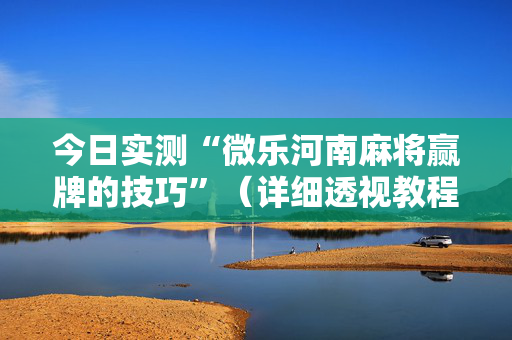 今日实测“微乐河南麻将赢牌的技巧”（详细透视教程）-哔哩哔哩