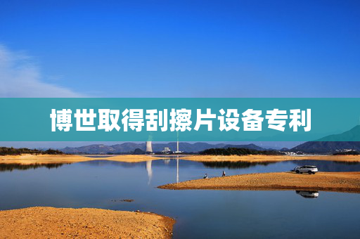 博世取得刮擦片设备专利