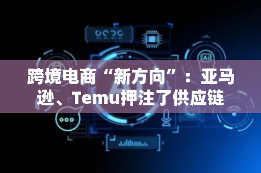 跨境电商“新方向”：亚马逊、Temu押注了供应链