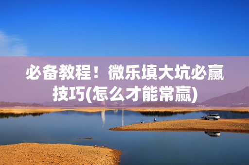 必备教程！微乐填大坑必赢技巧(怎么才能常赢)