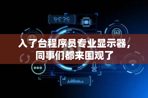 入了台程序员专业显示器，同事们都来围观了