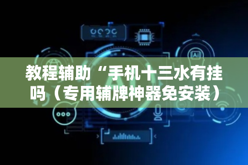教程辅助“手机十三水有挂吗（专用辅牌神器免安装）