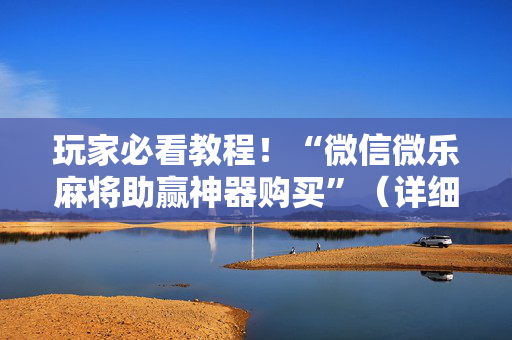玩家必看教程！“微信微乐麻将助赢神器购买”（详细辅助教程）-哔哩哔哩
