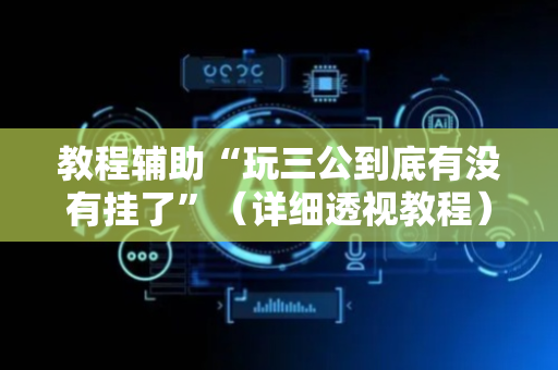 教程辅助“玩三公到底有没有挂了”（详细透视教程）-哔哩哔哩