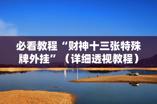 必看教程“财神十三张特殊牌外挂”（详细透视教程）-哔哩哔哩