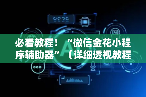 必看教程！“微信金花小程序辅助器”（详细透视教程）-哔哩哔哩