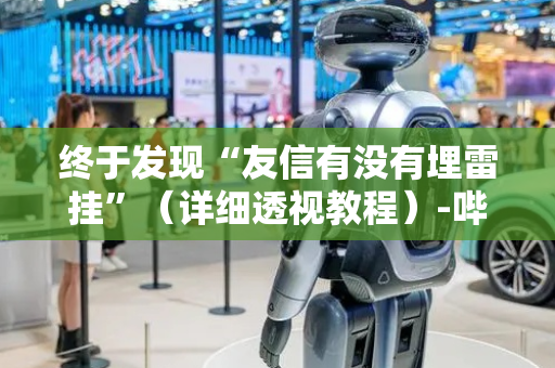 终于发现“友信有没有埋雷挂”（详细透视教程）-哔哩哔哩