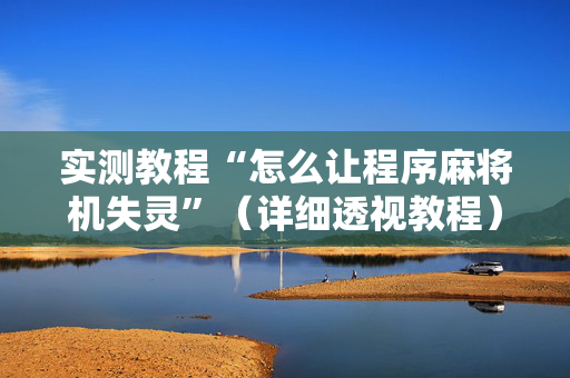 实测教程“怎么让程序麻将机失灵”（详细透视教程）-哔哩哔哩