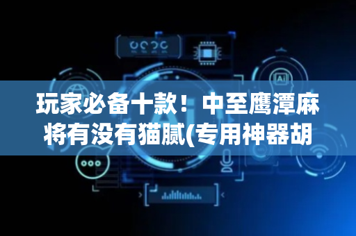 玩家必备十款！中至鹰潭麻将有没有猫腻(专用神器胡牌技巧)