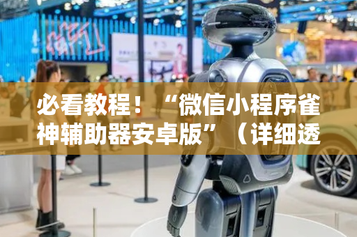 必看教程！“微信小程序雀神辅助器安卓版”（详细透视教程）-哔哩哔哩