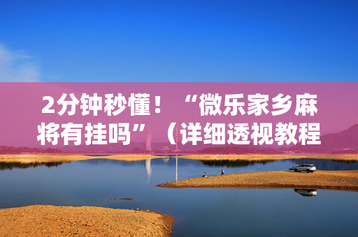 2分钟秒懂！“微乐家乡麻将有挂吗”（详细透视教程）-哔哩哔哩