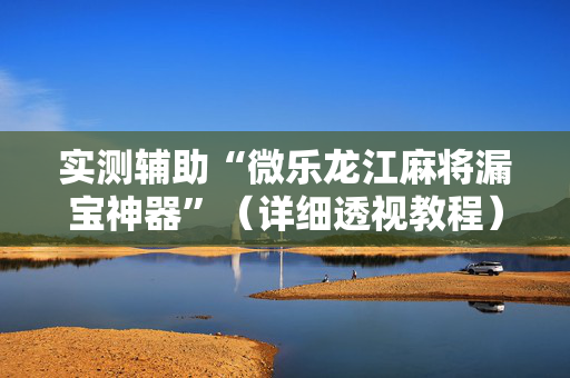 实测辅助“微乐龙江麻将漏宝神器”（详细透视教程）-哔哩哔哩