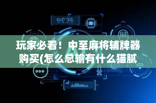 玩家必看！中至麻将辅牌器购买(怎么总输有什么猫腻)