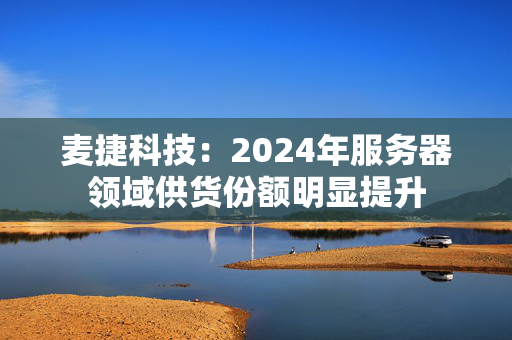 麦捷科技：2024年服务器领域供货份额明显提升